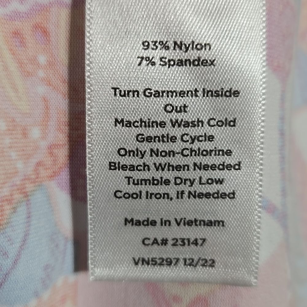 Talbots‎ Effortless Jersey Knit Side Tie Dress Size L Botanical Citrus Vacation - Picture 13 of 14